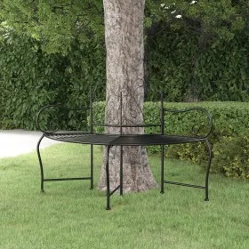Gartenbank aus schwarzem Stahl, 150 cm von vidaXL, Gartenbänke - Ref: Foro24-318823, Preis: 143,19 €, Rabatt: %