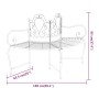 Gartenbank aus schwarzem Stahl, 150 cm von vidaXL, Gartenbänke - Ref: Foro24-318823, Preis: 146,34 €, Rabatt: %