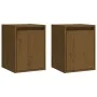 Hängeschrank 2 Stück honigbraunes Kiefernholz 30x30x40 cm von vidaXL, Regale und Regale - Ref: Foro24-813482, Preis: 48,41 €,...