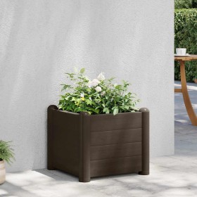 Arriate de jardín PP mocha 43x43x35 cm