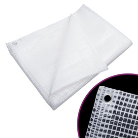 White gauze canvas 140 g/m² 6x10 m by vidaXL, Waterproof tarpaulins - Ref: Foro24-151620, Price: 72,08 €, Discount: %