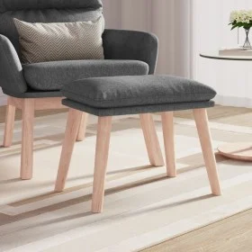 Reposapiés de tela gris claro 45x29,5x35 cm von vidaXL, Osmanen - Ref: Foro24-341424, Preis: 36,01 €, Rabatt: %