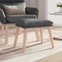 Reposapiés de tela gris claro 45x29,5x35 cm by vidaXL, Ottomans - Ref: Foro24-341424, Price: 36,01 €, Discount: %