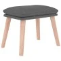 Reposapiés de tela gris claro 45x29,5x35 cm by vidaXL, Ottomans - Ref: Foro24-341424, Price: 36,01 €, Discount: %