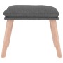 Reposapiés de tela gris claro 45x29,5x35 cm von vidaXL, Osmanen - Ref: Foro24-341424, Preis: 36,78 €, Rabatt: %