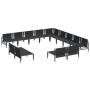 Conjunto de sofá de jardín 13 pcs Antracita Acero