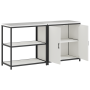 Juego de Almacenamiento de Cocina 2 pcs Blanco 150 x 50 x 92 cm