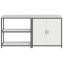 Juego de Almacenamiento de Cocina 2 pcs Blanco 150 x 50 x 92 cm