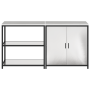 Juego de Almacenamiento de Cocina 2 pcs Plata 150 x 50 x 92 cm