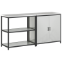 Juego de Almacenamiento de Cocina 2 pcs Plata 150 x 50 x 92 cm