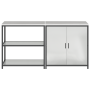 Juego de Almacenamiento de Cocina 2 pcs Plata 150 x 50 x 92 cm