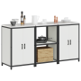 Juego de Almacenamiento de Cocina 3 pcs Blanco 180 x 50 x 92 cm