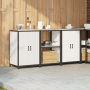 Juego de Almacenamiento de Cocina 3 pcs Blanco 180 x 50 x 92 cm