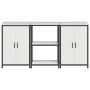 Juego de Almacenamiento de Cocina 3 pcs Blanco 180 x 50 x 92 cm