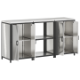 Juego de Almacenamiento de Cocina 3 pcs Plata 180 x 50 x 92 cm