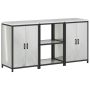 Juego de Almacenamiento de Cocina 3 pcs Plata 180 x 50 x 92 cm