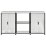 Juego de Almacenamiento de Cocina 3 pcs Plata 180 x 50 x 92 cm