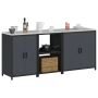 Conjunto de Almacenamiento para Cocina 3 pcs Antracita