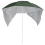 Beach umbrella with green side walls 215 cm by vidaXL, Umbrellas - Ref: Foro24-318838, Price: 34,75 €, Discount: %