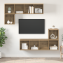 Conjunto de mueble de TV 4 pcs Roble artisan 37 x 37 x 142.5 cm