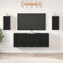 Conjunto de mueble de TV 7 pcs Roble negro 30.5 x 30 x 60 cm