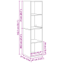 Conjunto de mueble de TV 4 pcs Roble artisan 37 x 37 x 142.5 cm