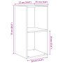 Juego de muebles de TV 6 pcs Madera Vieja Madera contrachapada