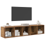 Juego de muebles de TV 2 pcs Madera antigua 37 x 37 x 142.5 cm