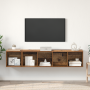 Juego de muebles de TV 2 pcs Madera antigua 37 x 37 x 142.5 cm