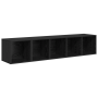 Juego de muebles de TV 2 pcs Roble negro 37 x 37 x 142.5 cm