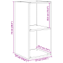Conjunto de mueble de TV con almacenamiento 4 pcs Roble artisan