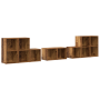 Juego de muebles de TV 8 pcs Madera Vieja Madera contrachapada