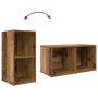 Juego de muebles de TV 8 pcs Madera Vieja Madera contrachapada