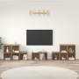 Juego de muebles de TV con estante con almacenamiento 8 pcs
