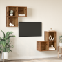 Juego de muebles de TV 4 pcs Madera antigua 37 x 37 x 72 cm