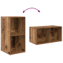 Juego de muebles de TV 4 pcs Madera antigua 37 x 37 x 72 cm