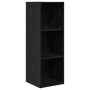 Conjunto de mueble de TV 4 pcs Roble negro 37 x 37 x 142.5 cm