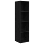 Conjunto de mueble de TV 4 pcs Roble negro 37 x 37 x 142.5 cm
