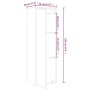 Wandschränke 2 Stück honigbraunes Kiefernholz 30x30x100 cm von vidaXL, Regale und Regale - Ref: Foro24-813512, Preis: 90,12 €...