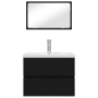 Juego de muebles de baño 3 pcs Roble artisan 60 x 38.5 x 45 cm