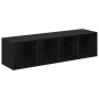 Conjunto de mueble de TV 2 pcs Roble negro 37 x 37 x 142.5 cm