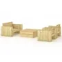 Garden furniture set 4 pieces impregnated solid pine wood by vidaXL, Garden sets - Ref: Foro24-3096637, Price: 643,30 €, Disc...