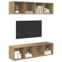 Conjunto de mueble de TV 2 pcs Roble artisan 37 x 37 x 142.5 cm