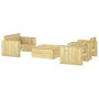 Gartenmöbel-Set 4-teilig aus imprägniertem massivem Kiefernholz von vidaXL, Gartensets - Ref: Foro24-3096637, Preis: 651,91 €...
