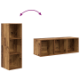 Mueble de TV de Pared 4 pcs Madera antigua 37 x 37 x 107.5 cm
