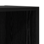 Mueble de TV de Pared 4 pcs Roble negro 37 x 37 x 107.5 cm