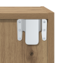 Mueble de TV de Pared 4 pcs Roble artisan 37 x 37 x 107.5 cm