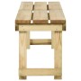 Banco de jardín de madera de pino impregnada 180 cm de vidaXL, Bancos de jardín - Ref: Foro24-318414, Precio: 154,43 €
