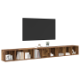 Gabinete de TV 3 pcs Madera antigua 37 x 35 x 107.5 cm