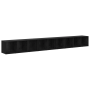 Gabinete de TV 3 pcs Roble negro 37 x 35 x 107.5 cm
